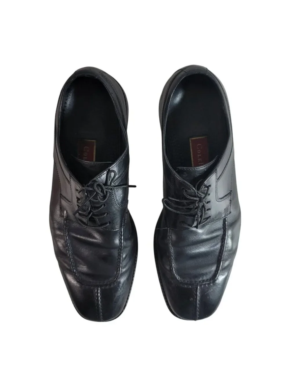 Cole Haan Mens Leather Oxfords Dress Shoes Black Size 10M Lace Up #C01594